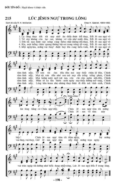 Lúc Jesus Ngự Trong Lòng