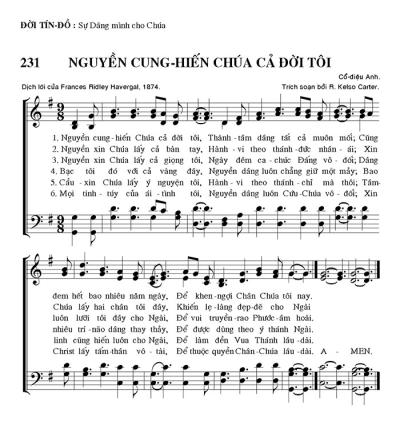 Nguyền Cung Hiến Chúa Cả Đời Tôi