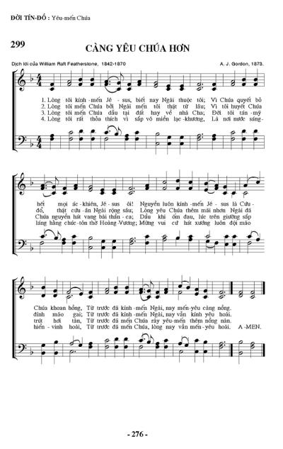 Càng Yêu Chúa Hơn