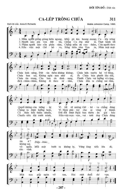 Ca-lép Trông Chúa