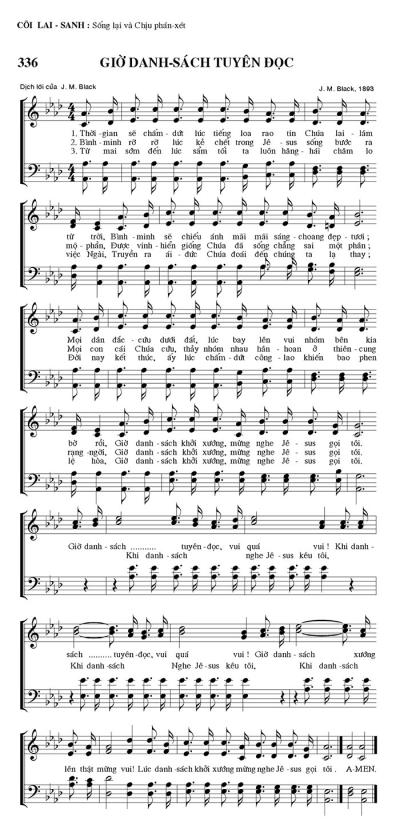 Giờ Danh Sách Tuyên Đọc