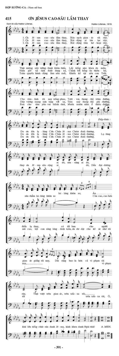 Ơn Jesus Cao Sâu Lắm Thay!