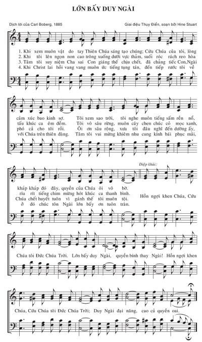 Lớn Bấy Duy Ngài