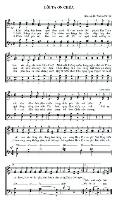 Lời Tạ Ơn Chúa