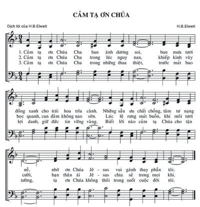 Cảm Tạ Ơn Chúa