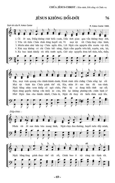 Jesus Không Đổi Dời