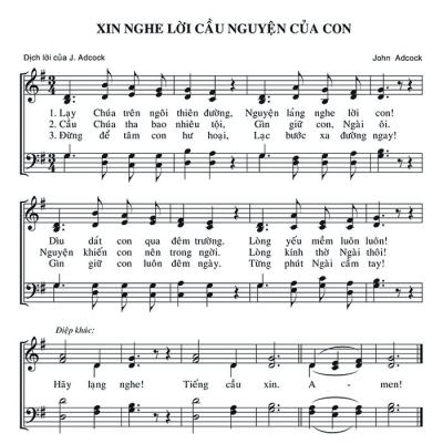 Xin Nghe Lời Cầu Nguyện Của Con
