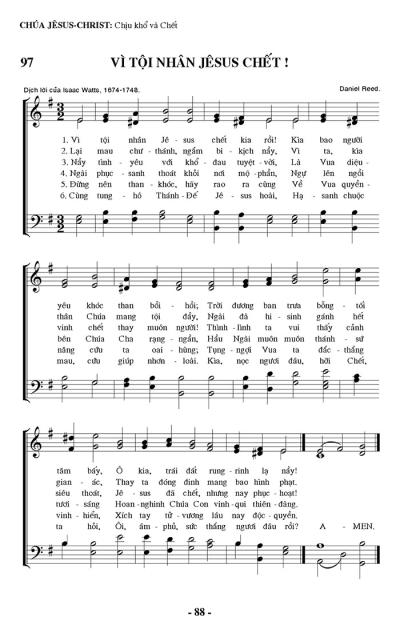 Vì Tội Nhân Jesus Chết