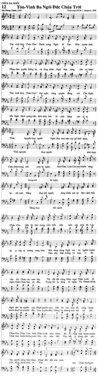 Tôn Vinh Ba Ngôi Đức Chúa Trời