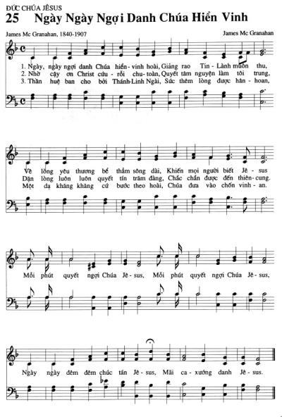 Ngày Ngày Ngợi Danh Chúa Hiển Vinh