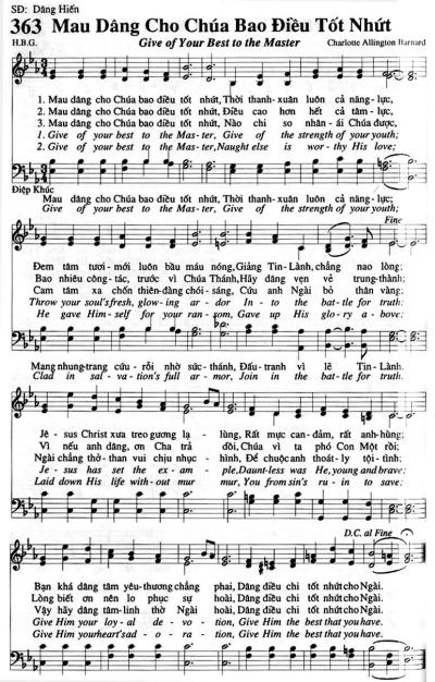 Mau Dâng Cho Chúa Bao Điều Tốt Nhất