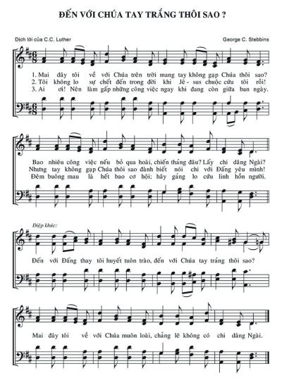 Đến Với Chúa Tay Trắng Thôi Sao