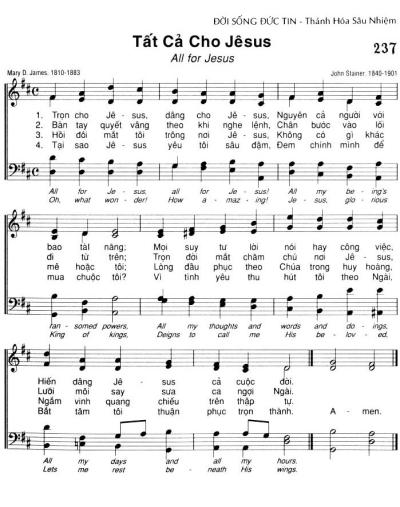 Tất Cả Cho Jêsus