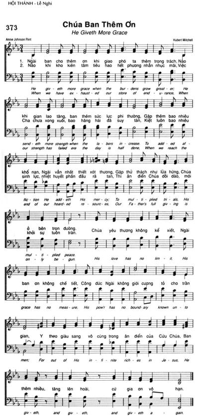 Chúa Ban Thêm Ơn
