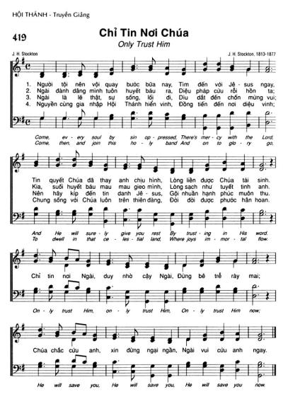 Chỉ Tin Nơi Chúa