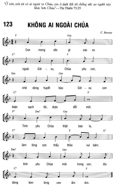 KHÔNG AI NGOÀI CHÚA