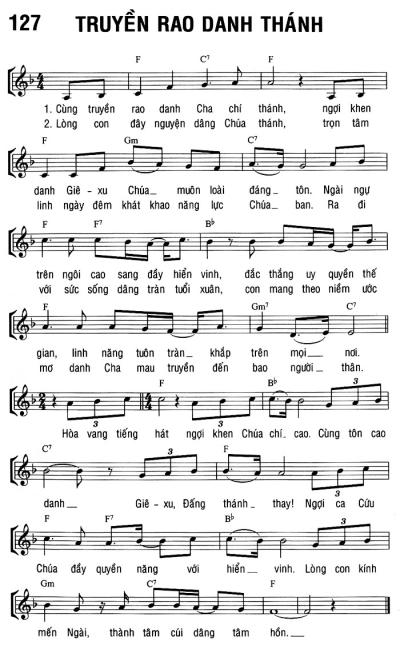 TRUYỀN RAO DANH THÁNH