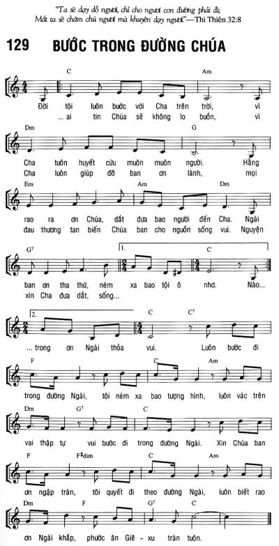 BƯỚC TRONG ĐƯỜNG CHÚA