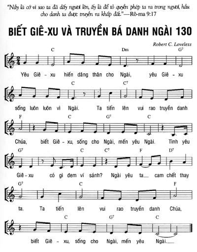 BIẾT GIÊ-XU VÀ TRUYỀN BÁ DANH NGÀI
