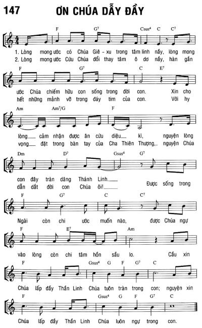 ƠN CHÚA DẪY ĐẦY