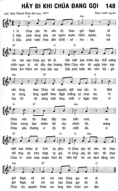 HÃY ĐI CHÚA ĐANG GỌI
