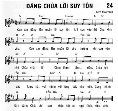 DÂNG CHÚA LỜI SUY TÔN