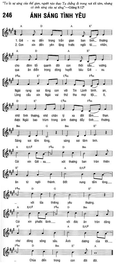 ÁNH SÁNG TÌNH YÊU