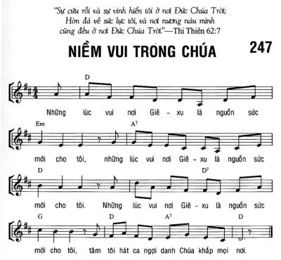 NIỀM VUI TRONG CHÚA