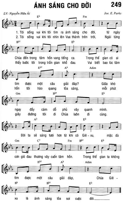 ANH SÁNG CHO ĐỜI