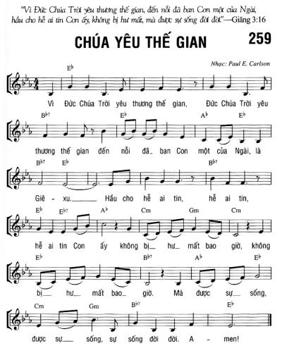 CHÚA YÊU THẾ GIAN