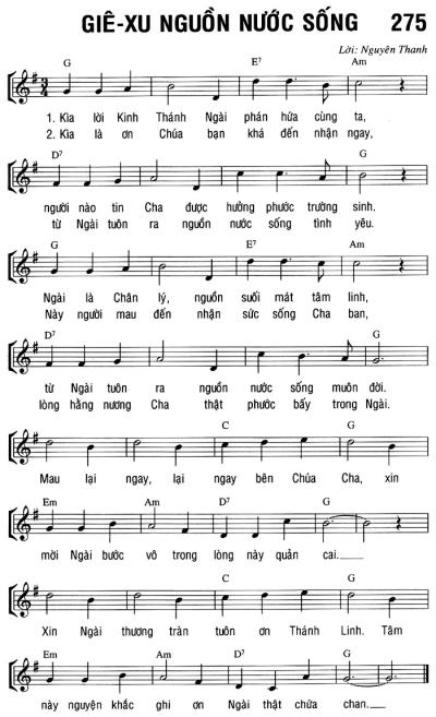 GIÊ-XU NGUỒN NƯỚC SỐNG