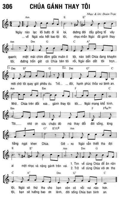 CHÚA GÁNH THAY TÔI