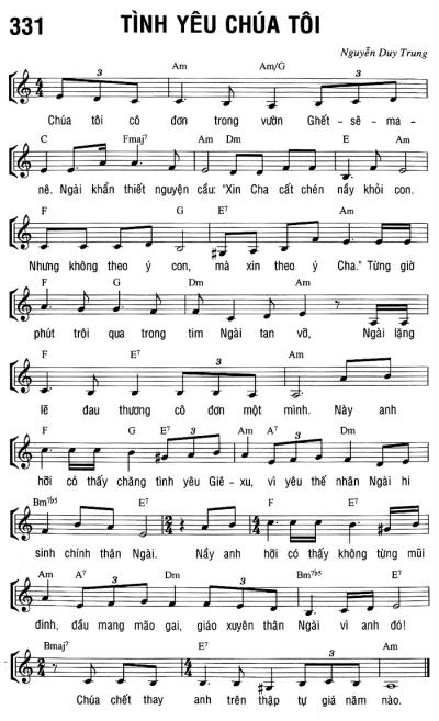 TÌNH YÊU CHÚA TÔI