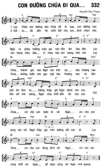 CON ĐƯỜNG CHÚA ĐI QUA