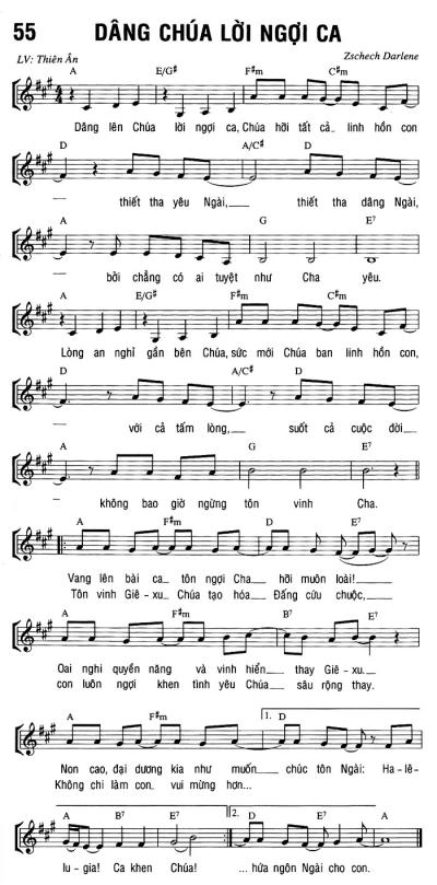 DÂNG CHÚA LỜI NGỢI CA