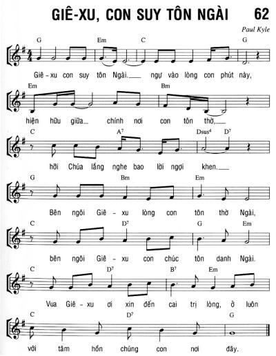 GIÊ-XU CON SUY TÔN NGÀI