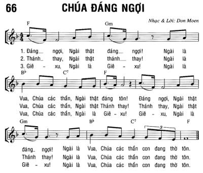 CHÚA ĐÁNG NGỢI