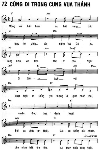 CÙNG ĐI TRONG CUNG VUA THÁNH