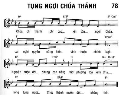 TỤNG NGỢI CHÚA THÁNH
