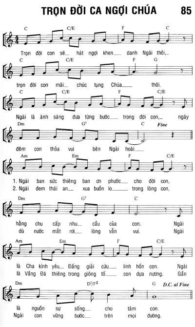 TRỌN ĐỜI CA NGỢI CHÚA