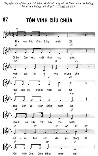 TÔN VINH CỨU CHÚA