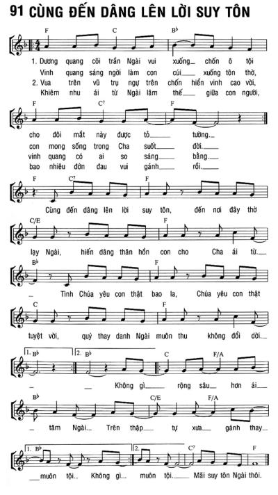 CÙNG ĐẾN DÂNG LÊN LỜI SUY TÔN