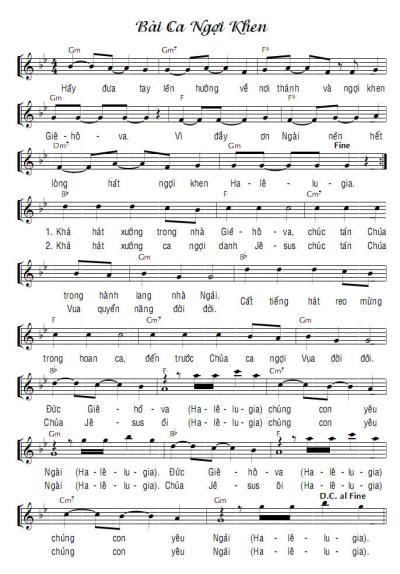 BÀI CA NGỢI KHEN