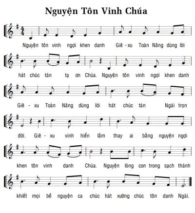 NGUYỆN TÔN VINH CHÚA