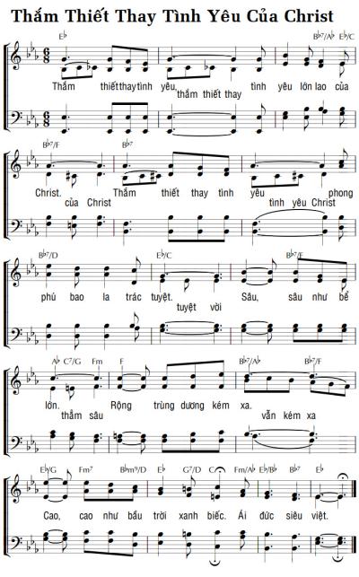 THẮM THIẾT THAY TÌNH YÊU CỦA CHRIST