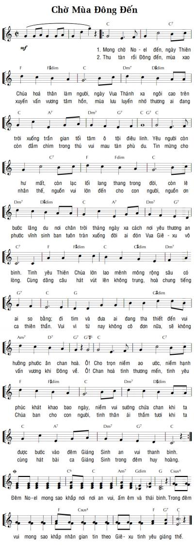 CHỜ MÙA ĐÔNG ĐẾN