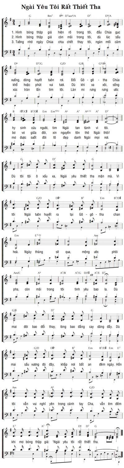 NGÀI YÊU TÔI RẤT THIẾT THA