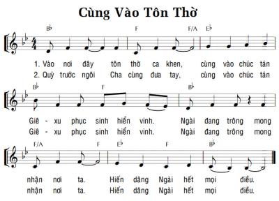 CÙNG VÀO TÔN THỜ