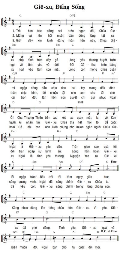 GIÊ-XU, ĐẤNG SỐNG