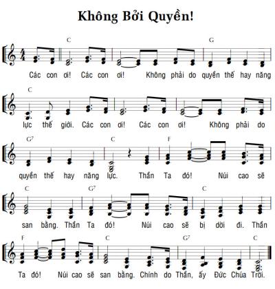 KHÔNG BỞI QUYỀN